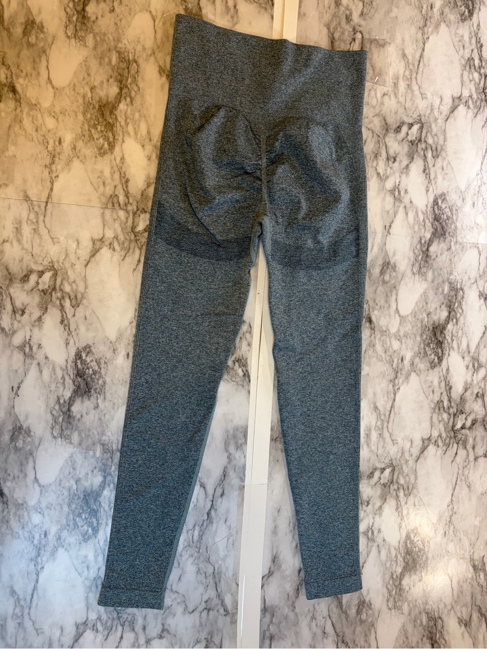 High-Waist Blue active athletic Leggings